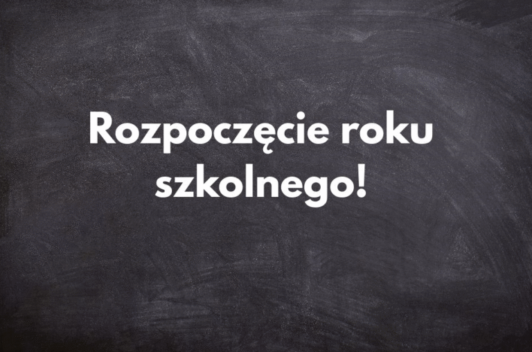 Rozpoczęcie roku szkolnego